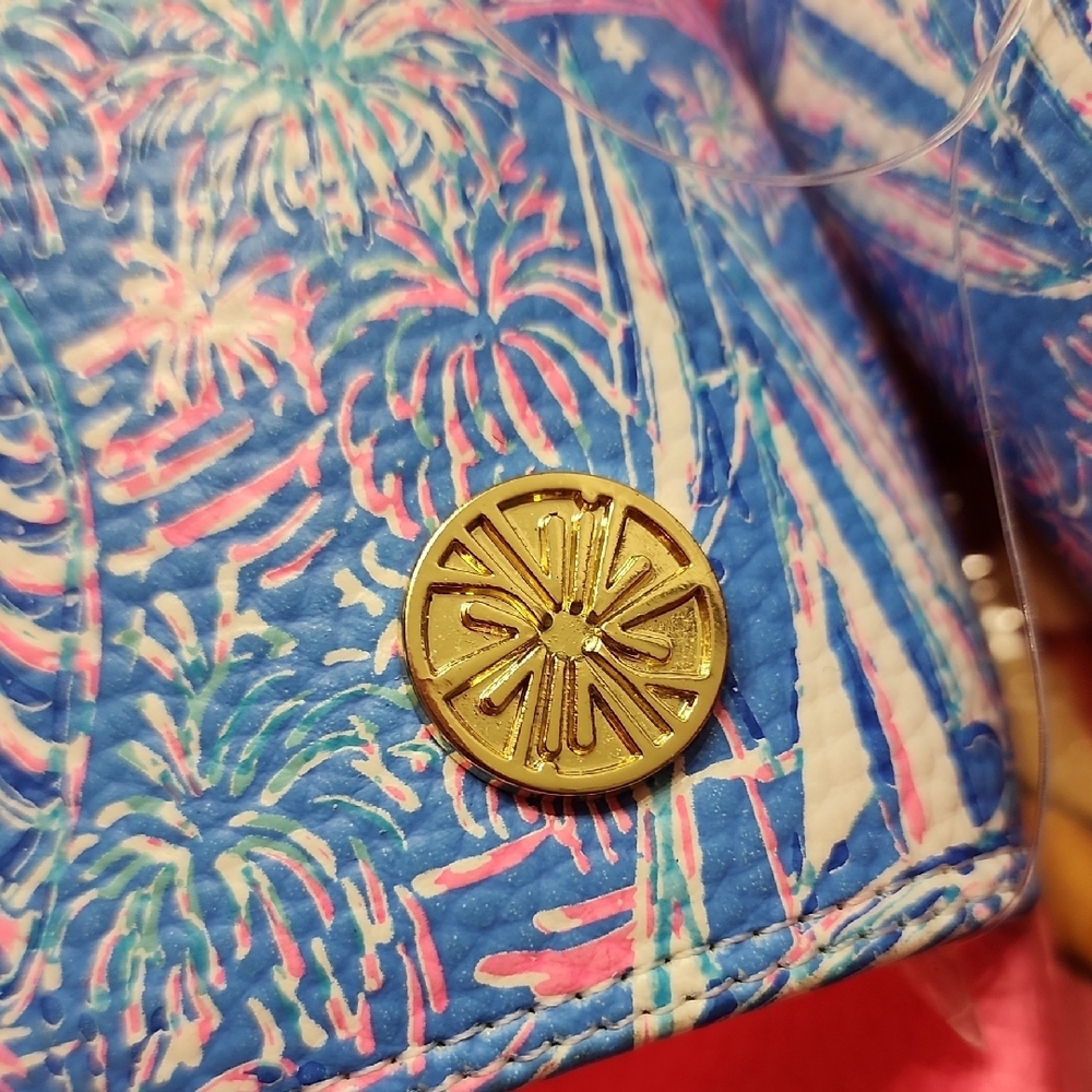 New Lilly Pulitzer Boca Blue Its A Sailabration Show Cabana Slide Sandal Size 8 - Picture 5 of 11